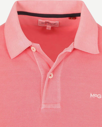 Piqué polo coral
