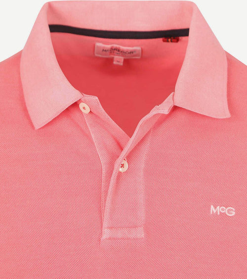 Piqué polo coral