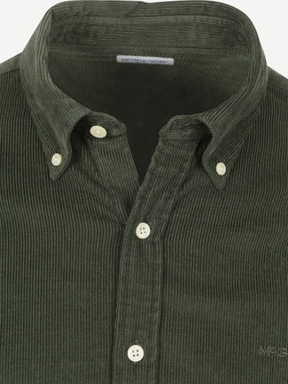 McGregor overhemd corduroy olijfgroen | Regular-fit McGregor overhemd corduroy olijfgroen | Regular-fit
