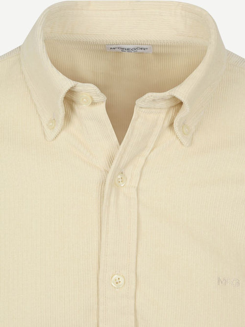 McGregor overhemd corduroy ecru | Regular-fit