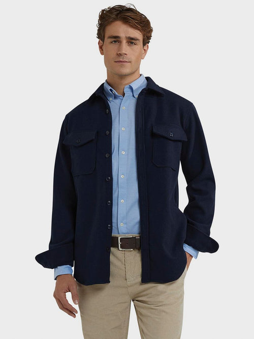 Overshirt donkerblauw