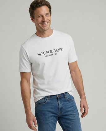 Essential t-shirt logo wit