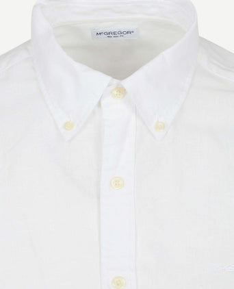 Overhemd cotton linen wit
