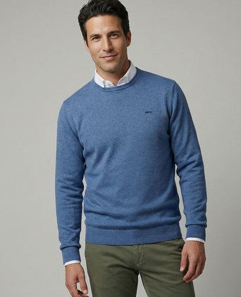 Trui cotton cashmere vintage blauw