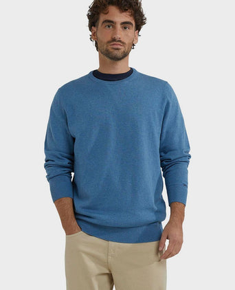 Trui merino blend lichtblauw