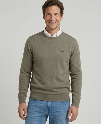 Trui cotton cashmere olivine