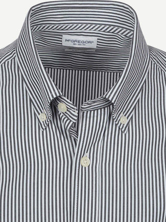 McGregor overhemd poplin streep donkerblauw | Regular-fit McGregor overhemd poplin streep donkerblauw | Regular-fit