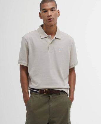 Pique polo beige