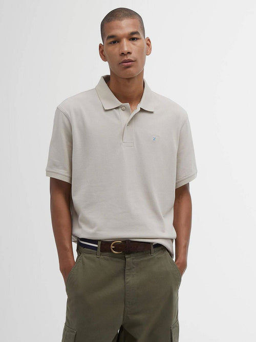 Pique polo beige