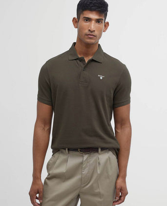 Basic polo legergroen