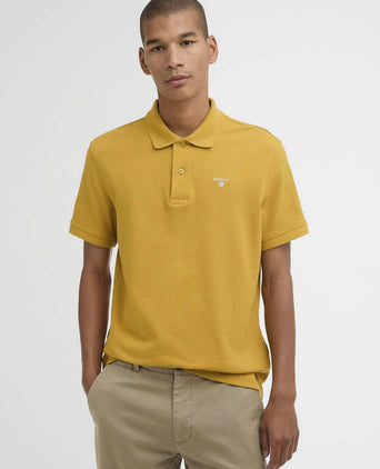 Pique polo ochre geel