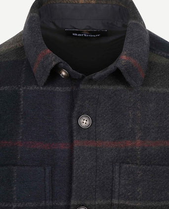 Overshirt woodlane brushed tartan groen