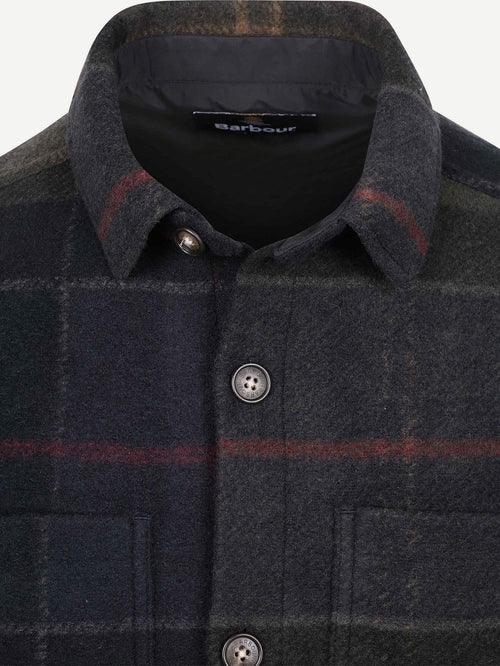 Overshirt woodlane brushed tartan groen