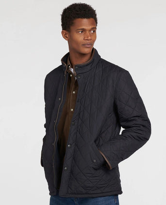 Quilted jas powell donkerblauw