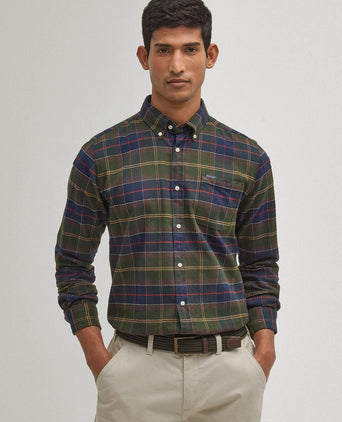 Barbour kyeloch overhemd ruit donkergroen