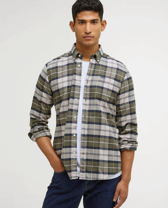 Kyeloch overhemd ruit olive