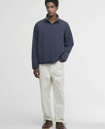 Reversible korbel jas donkerblauw