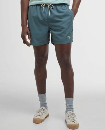 Zwemshort logo vintage teal