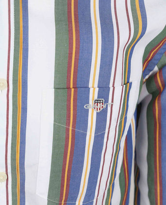 Casual overhemd streep multicolour