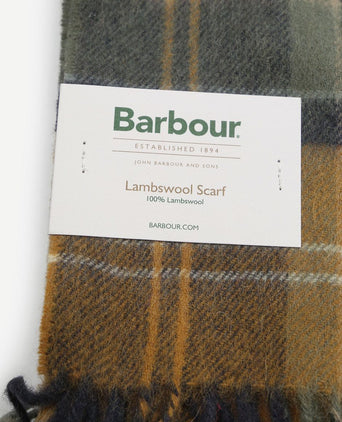 Sjaal patchwork tartan geel