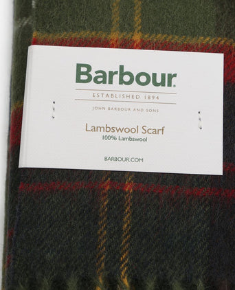 Barbour sjaal patchwork tartan rood