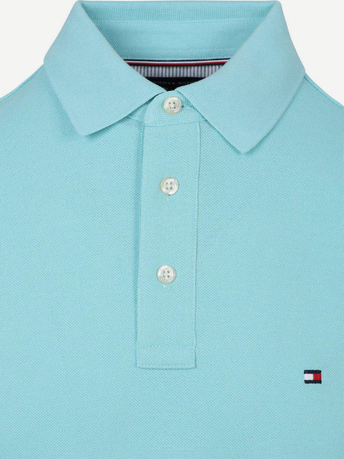1985 polo aqua blauw