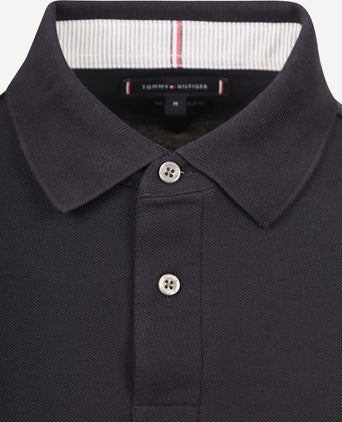 Poloshirt long sleeve donkerblauw