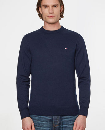 Pullover cotton kashmir donkerblauw