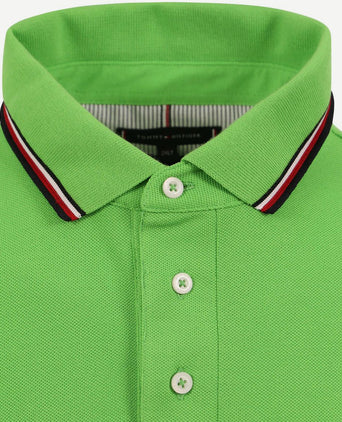 1985 tripped poloshirt fel groen