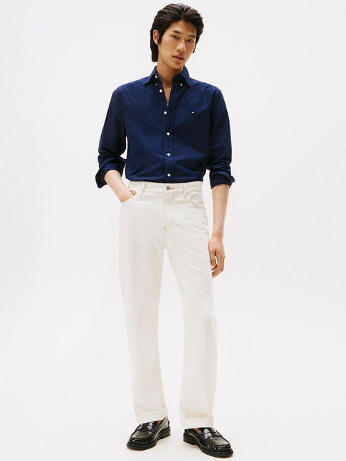 Tommy Hilfiger Oxford overhemd donkerblauw | Regular-fit