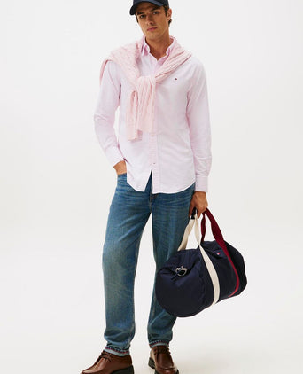 Tommy Hilfiger Oxford overhemd streep roze | Regular-fit