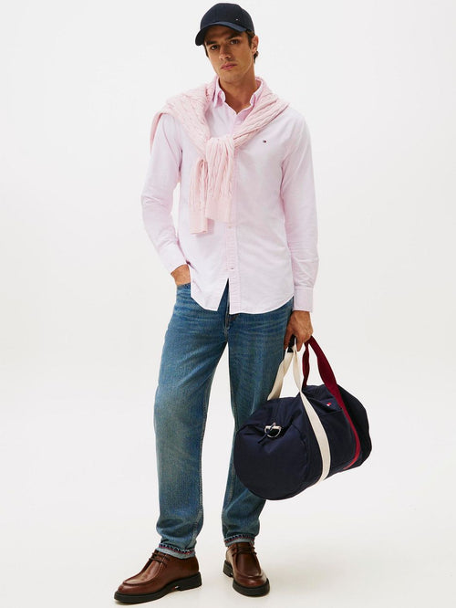 Tommy Hilfiger Oxford overhemd streep roze | Regular-fit