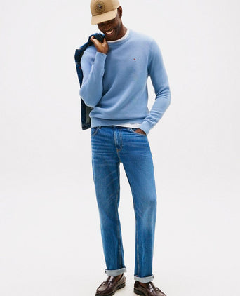 Tommy Hilfiger structure trui indigo | Regular-fit