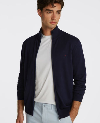 Vest zip donkerblauw