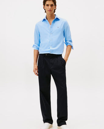 Tommy Hilfiger flanel overhemd lichtblauw | Regular-fit