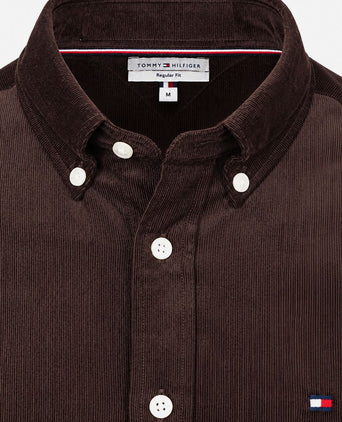 Corduroy overhemd bruin