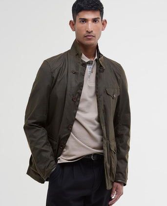 Barbour beacon wax jas olijfgroen