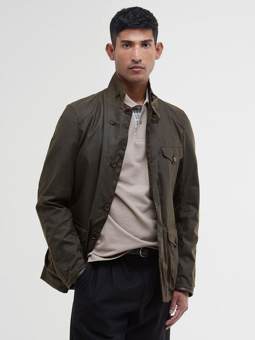 Barbour beacon wax jas olijfgroen