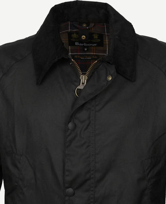 Ashby wax jas donkerblauw