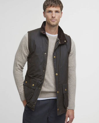 Westmoreland wax bodywarmer olijfgroen