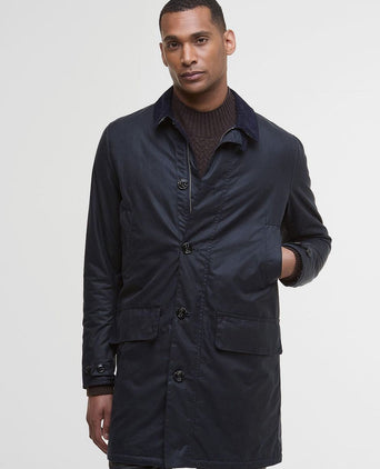 Barbour waxjas mac donkerblauw | Regular-fit
