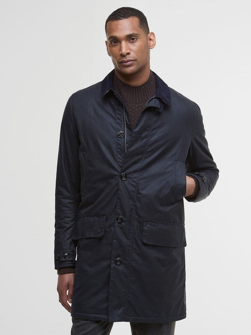 Barbour waxjas mac donkerblauw | Regular-fit