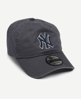 Ny yankees cap washed grijs