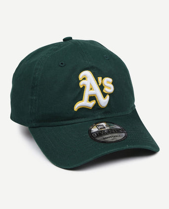 New era oakland athletics cap washed donkergroen