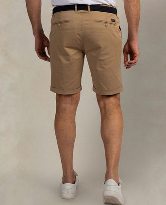 Shorts twill stretch dune beige