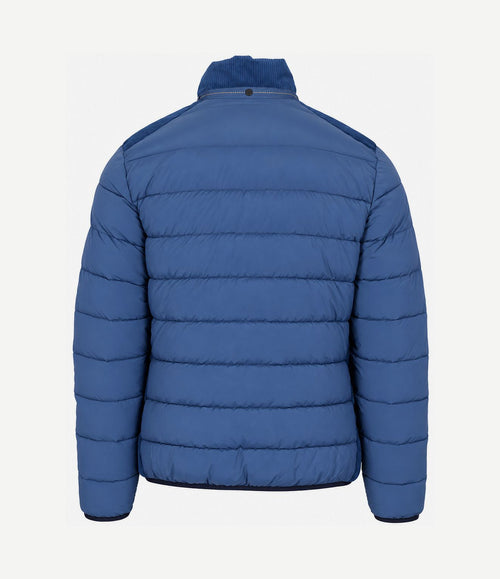 Jas padded Oxford blauw