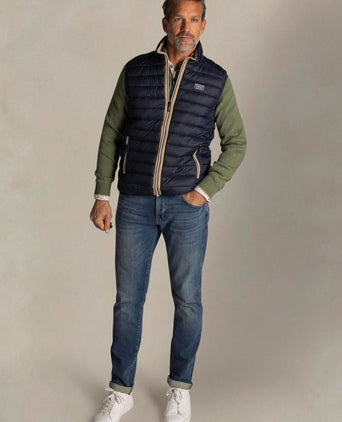 Bodywarmer puffer donkerblauw