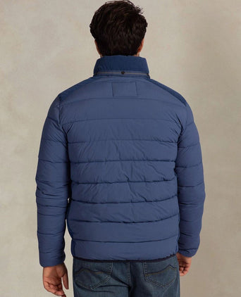 Jas padded Oxford blauw