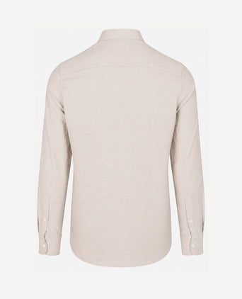 Overhemd bd barn twill zand