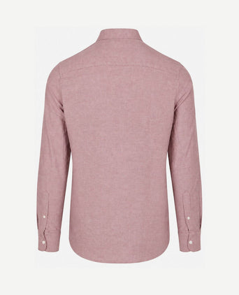 Overhemd bd barn twill rood